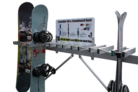 Freestanding Rack for Skis. Snowboards, Fats