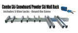 Combo Rack (Wall Mount) with 5 Locks Included