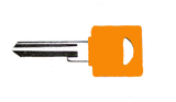 Key Blank - Orange (Two Groove)