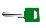 Key Blank - Green Single Groove