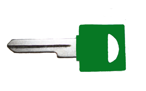 Key Blank - Green Single Groove