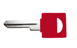 Key Blank - Red Single Groove